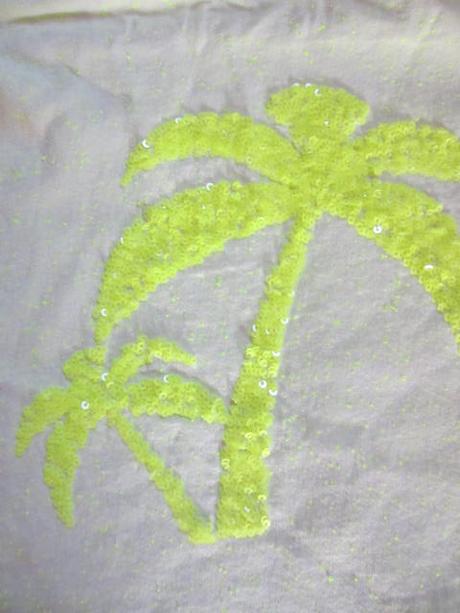 Melírované tričko s flitrovou palmou, next,146