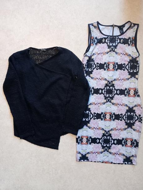 Šaty h&m + svetřík zdarma, vel. s, h&m,s