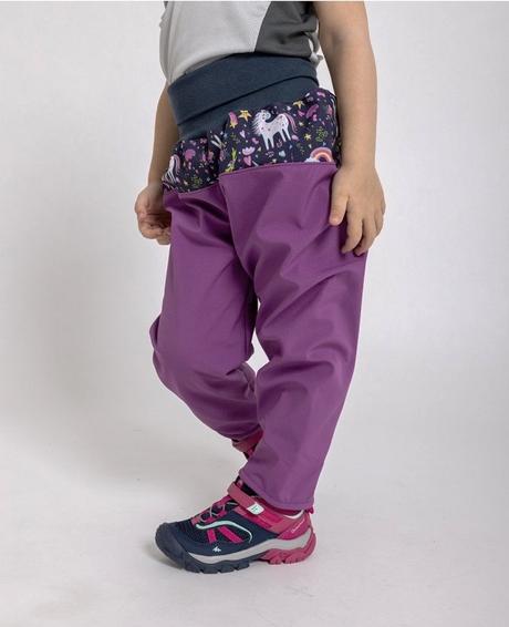 Softshellové kalhoty unuo s fleecem dětské, unuo,86 / 92