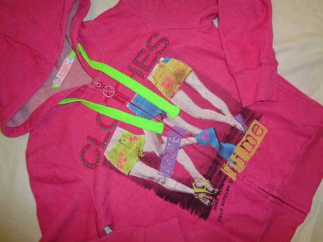 Růžová melírovaná mikina, grace,140