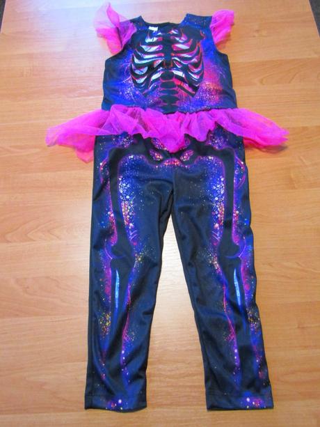 Karnevalový kostým kostlivec dívka vel 116, 