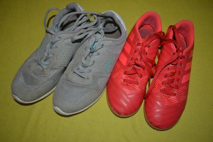 2x sálovky adidas v.35, tenisky sprandi v.36, adidas,35