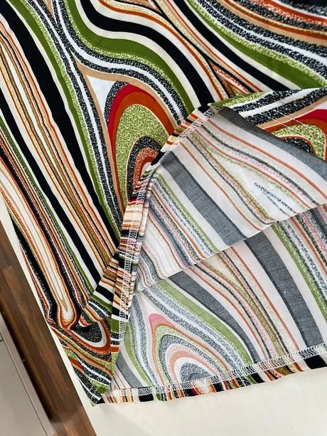 Geo vzor šaty léto, vel s-xl, hua ge, l