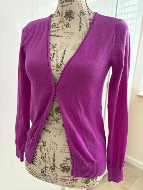 Svetrik fuchsiove barvy/ fialova xs h&m, h&m,xs