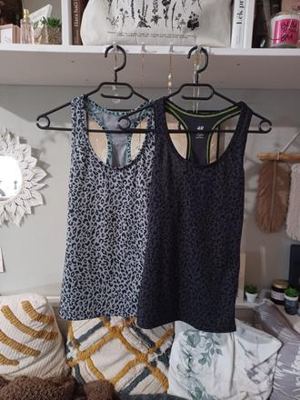 2krát sportovní tílko glamour h&m s/164-170, h&m,164