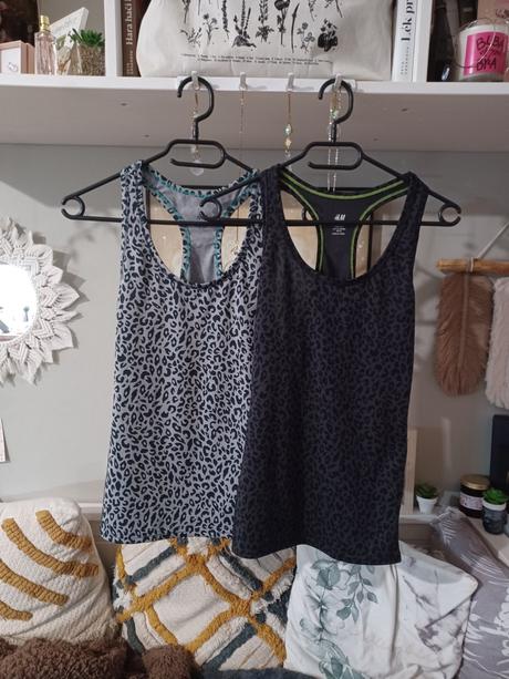 2krát sportovní tílko glamour h&m s/164-170, h&m,164