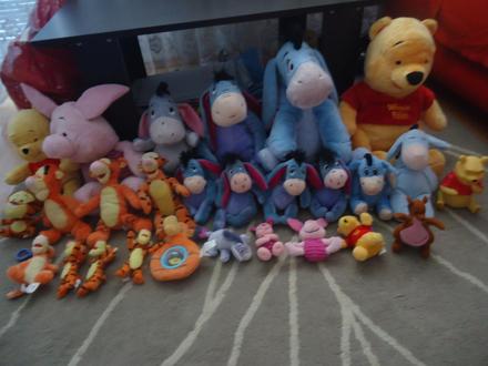 Mix plyšáků medvídek pů a jeho kamarádi,