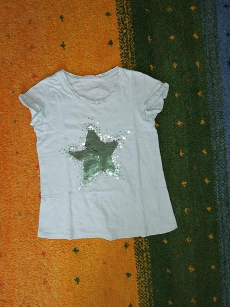 Dívčí triko, h&m,134