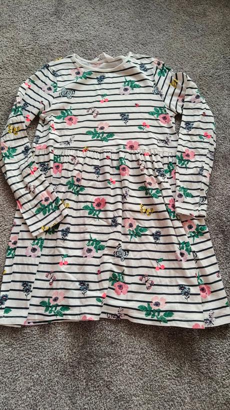 Šaty dl. rukáv, h&m,134