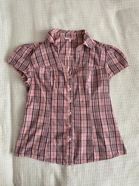 Dámská růžová kostkovaná košile vel. 42/xl/14, tally weijl,42