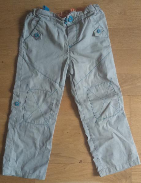 Plátěné kalhoty / 3/4ťáky - vel. 98, 98