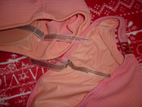 Lososové ombré dvojdílné plavky victorias secret, victoria's secret,s