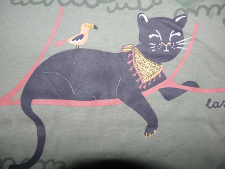 Dívčí tričko s kočkou zn. little kids vel.134, 134