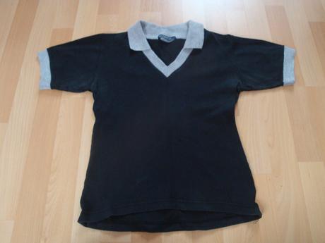 Tričko s límečkem - černé, vel. m/l, m