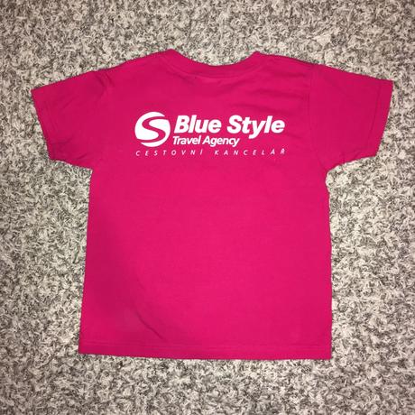 Růžové tričko s krokodýlem (vel.116), 116