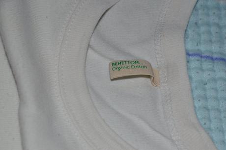 Benetton bavlněné tričko s potiskem, biobavlna, benetton,134