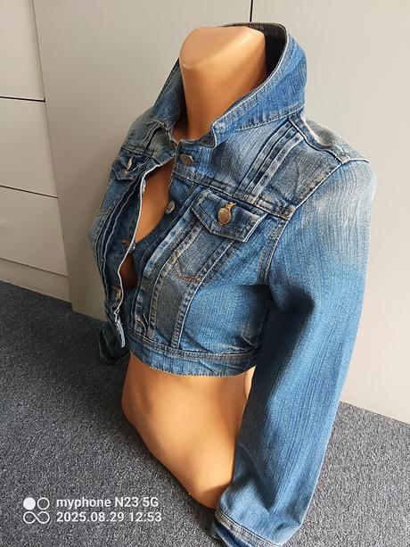 Riflová bunda zn."okay" vel."140-146", okay,140