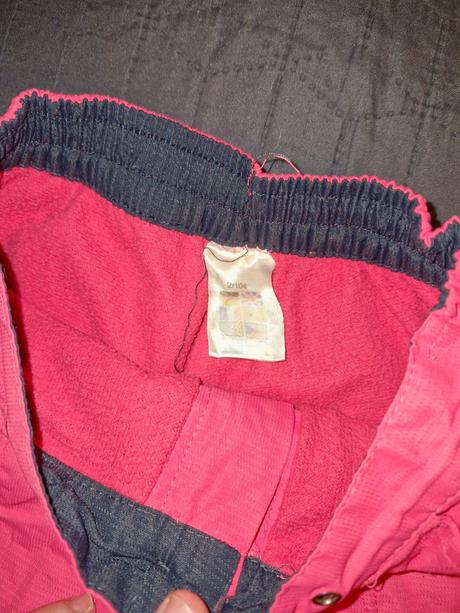 Růžové zateplené kalhoty zn. success vel. 104, success,104