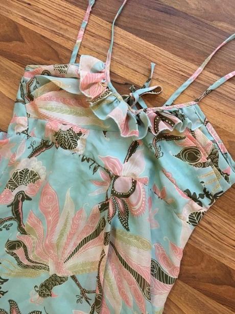 Vintage volán maxišaty, vel s/m,, s