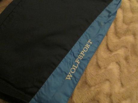 Šusťákové kalhoty, wolf,140