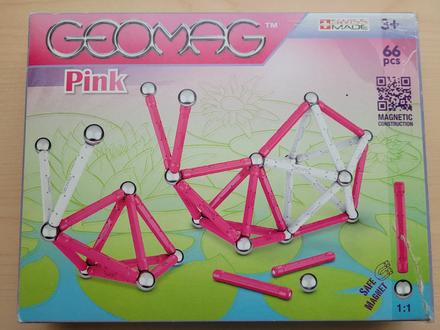 Stavebnice geomag pink 66 dílků,
