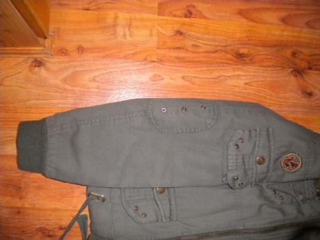 Přechodová  bunda s kapucí ve stylu safari, 170