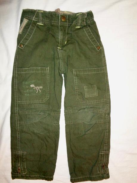 Khaki kalhoty, okay,110