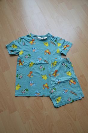 Bavlněné pyžamo s pokémony, h&m,134
