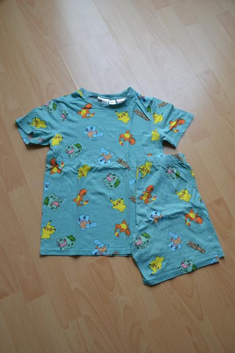 Bavlněné pyžamo s pokémony, h&m,134