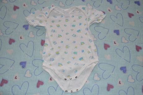 Bavlněné body s medvídky, kr. rukáv, c&a,92