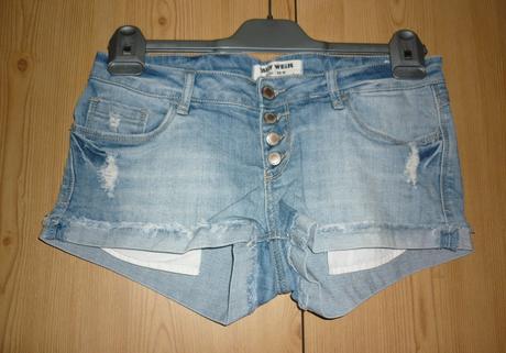 Světlemodré džínové kraťasy tally weijl, tally weijl,38