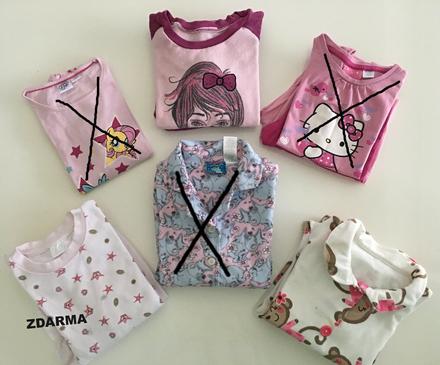 Dívčí pyžama (5 - 6 let), 110