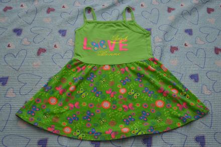 Letní šaty zástěrka do školky, 116