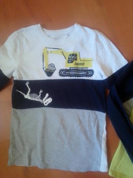 2x chlapecké triko dl. rukáv vel. 134, c&a,134