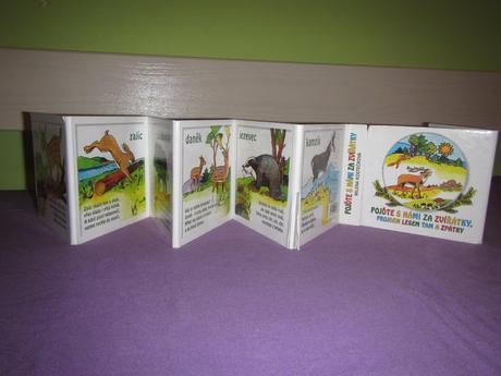 2 x dětské leporelo , zvěř v lese,