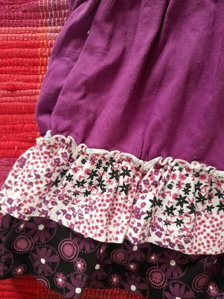Tunika/šaty na holčičku fialovo vínové, 128