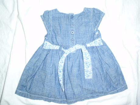 Překrásné riflové šaty s kočičkou - odlehčené, next,62