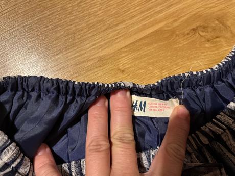 Pruhovaná tutu sukýnka, h&m,134