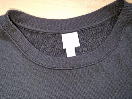 Tričko mikina černá hm basic, h&m,s