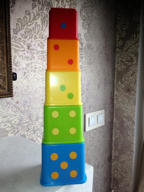 Akční kostky fisher price barvy čísla zvířátka 6m+,