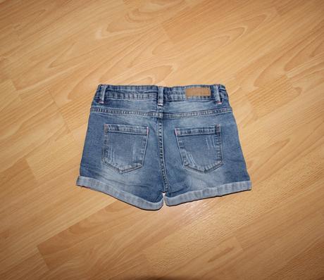 Riflové, džínové kraťasy, takko,140