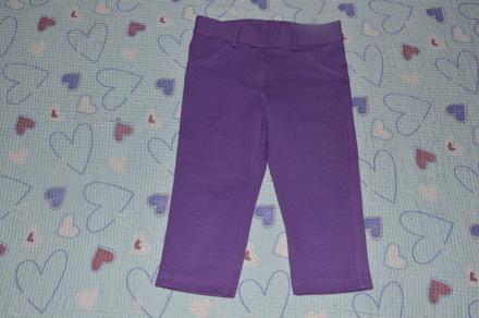 Legínové 3/4 kalhoty c&a fialové , c&a,122