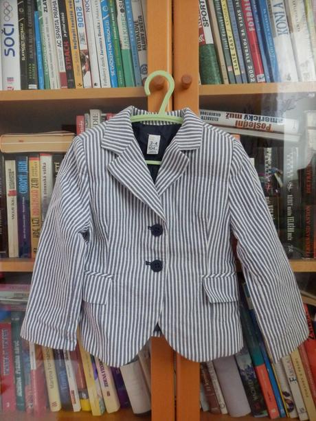 Pruhované sako zarakids,  vel.3-4 roky, 104