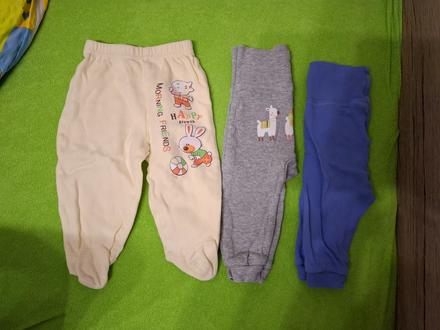 Kojenecké polodupačky a tepláčky (velikost 68), 68