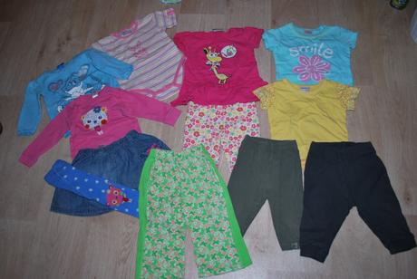 Jarní/letní balík oblečení celkem 11 ks, 68–80