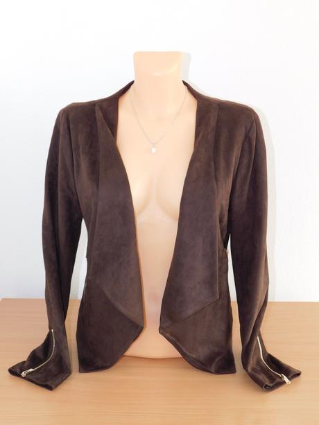 Nové hnědé sako  , f&f,34