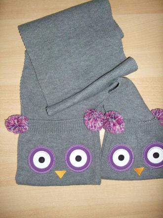 Šála sovičky s kapsami na ruky, 122