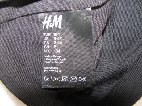 Dětská černá čepice s míčem z flitrů, h&m,104