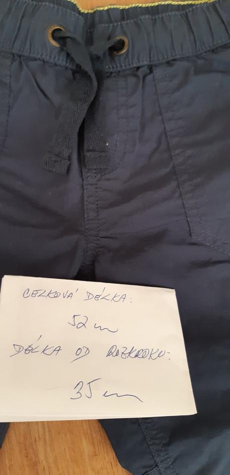 Tenké kapsáčové kalhoty vel. 98, lupilu,98
