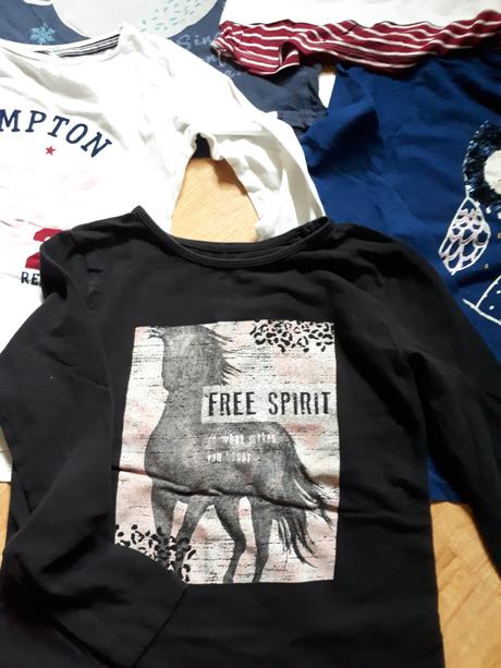 5x tričko s dlouhým rukávem, benetton,134